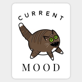 Current Mood Cat (Large Print) Magnet